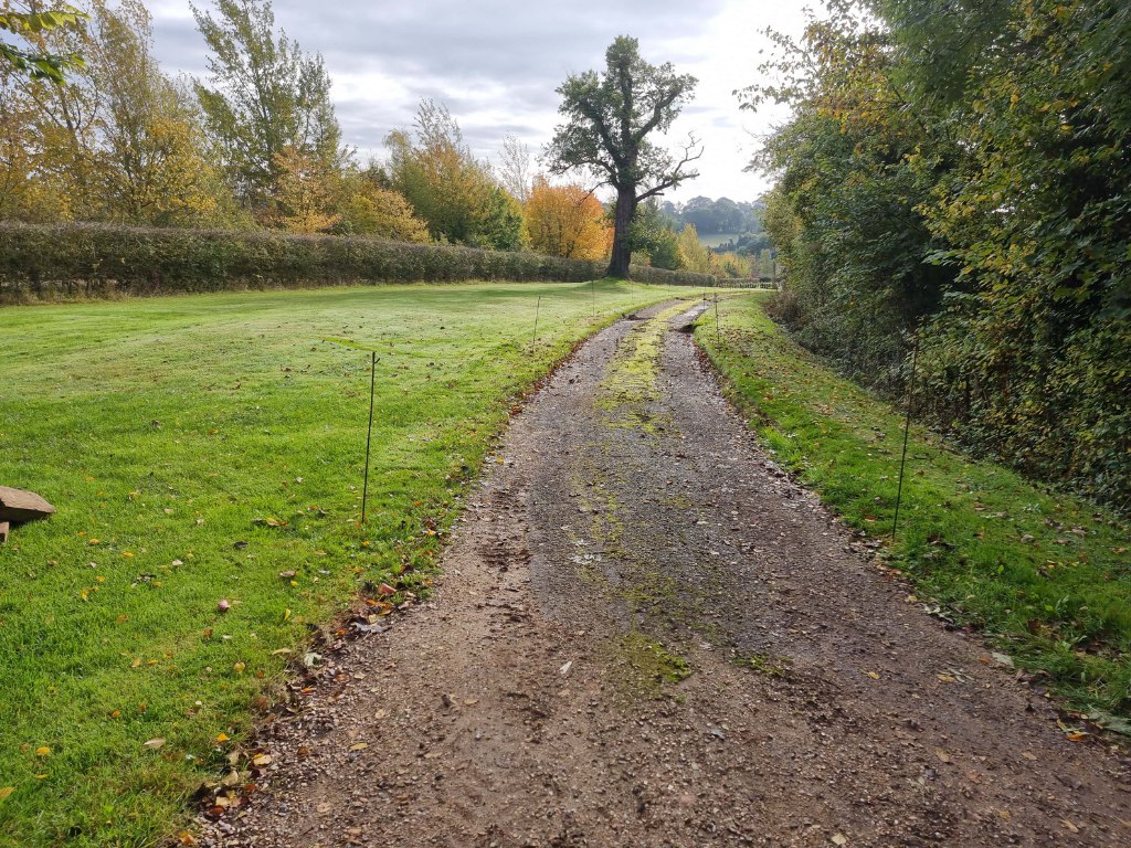 This is a large driveway which is just about to have a tar and chip driveway installed on by Whitstable Driveways